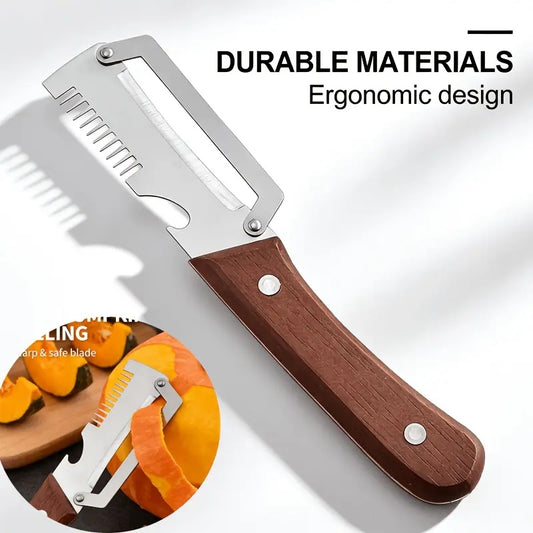 3in1 Peeler Knife Stainless Steel