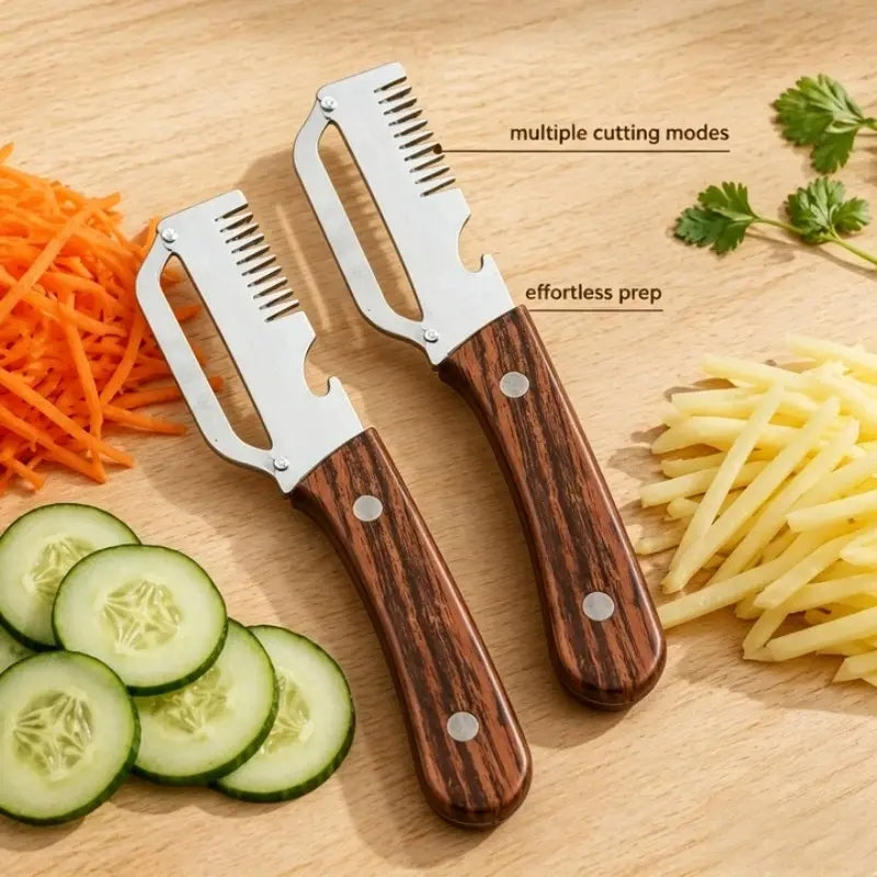 3in1 Peeler Knife Stainless Steel