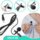 Professional Lavalier Microphone for TikTok & Blogging – Clip-On Wired Mic